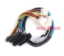Internal 36Pin Mini SAS SFF-8087 Host to 4 SFF-8482 Target w/ Power HDD Cable 1M picture