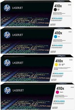 HP 410X Compatible Toner Cartridge Set 4-Pack High Yield CF410X CF411X CF412X CF picture