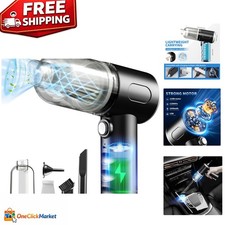 Cordless Electric Air Duster - 3-in-1 Vacuum & Blower for PC & Car Cleaning picture