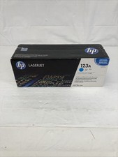 NEW Sealed Genuine HP Q3972A 123A Cyan Toner Cartridge LaserJet Printer picture