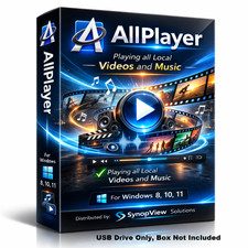 ALL Player Media Center Pro 2026 for Windows AVI, DIVX, MP3, MP4, FLV, MOV, WMV picture