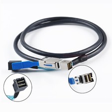 External Mini SAS SFF-8644 to Internal Mini SAS SFF-8643 HD SAS Cable 12Gb/s 1M picture
