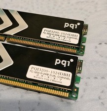 PQI Turbo 1GB DDR PC‑3200 DDR‑400 184‑Pin DIMM | Low Latency 2.5‑3‑3‑7 | Retro  picture