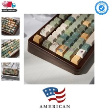 152 Keys Green Keycaps PBT Dye Sub Cherry Profile Keycaps Fit for 61/64/87/10... picture