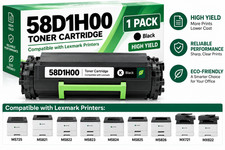 58D1H00 High Yield Black Toner for Lexmark MS725 MS821 MS822 MS823 MS824 1PK picture