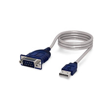 6ft USB 2.0 DB9 Male Serial Port Cable Sabrent CB-DB9P - Blue picture