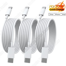 3Pack 20W USB-C to iPhone Cable PD Fast Charger Cord For iPhone 14 13 12 11 iPad picture