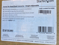 StarTech Corner Sit Stand Desk Converter 35x21in (ARMSTSCORNR) picture