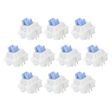 10pcs Blue Keyboard Switches 5-Pin 50gf Linear Keyboard Switch Replacement picture