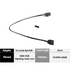 New Adapter Connector 5V 25cm For Corsair 4Pin RGB to Standard ARGB 3-Pin US picture