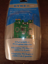 NEW Dynex DX-ESATAP 2-Port eSATA II PCI Express Adapter PCIe SATA Card picture