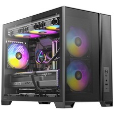 Flux M, 3 x 120 PWM ARGB,3 x 120 PWM Reverse Fans Included, Vertical Airflow Des picture