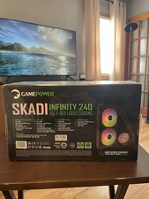 Gamepower Skadi Infinity 240 AIO CPU Liquid Cooler, Pump with Real Time Temp NEW picture