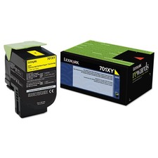 Original Lexmark 70C1XY0 Yellow Toner. New Sealed Box, We Ship Fast picture
