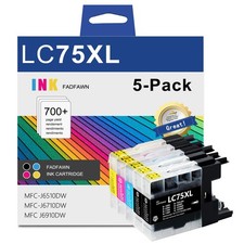 LC75 LC75XL High Yield Ink Cartridges - Replacement for Brother LC75 LC71 LC79 picture