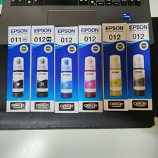 Epson 011, 012 Ink Bottle 6 Color Pack Set for Epson L8160, L8180 Epson Printer picture