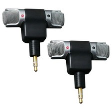 2 Pcs Mini Omnidirectional Condenser Microphone External Computer picture