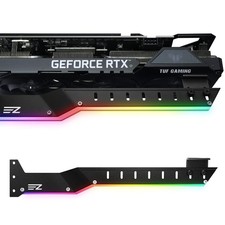 309EZ ARGB GPU Holder Brace Graphics Card Support Bracket 5V 3Pin Sync Black picture
