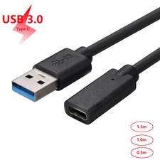 USB 3.0 Male to USB C Female Cable Adapter Fast Data Extension Cord Hub OTG Sync picture