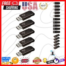 32GB Attaché 4 USB 2.0 Flash Drive, Black, Pack of 5 picture