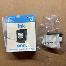 onn Re-manufactured HP 61 Black Ink Cartridge for HP 61 CH561WN Printer￼ picture