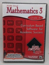 High Achiever- Middle School Mathematics 3 (Grade 8) CD-ROM -NEW SEALED  picture