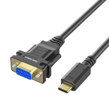 USB-C to Serial Adapter, 6FT RS232 DB9 Female Converter Cable, FTDI Chip picture