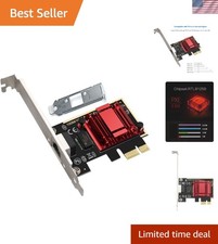 Low Profile 2.5GBase-T PCIe Network Adapter - Fast Ethernet for PCs & Laptops picture