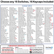 ENTHUSIAST Mechanical Keyboard Switch Tester Samples - CHOOSE YOUR OWN SWITCHES picture