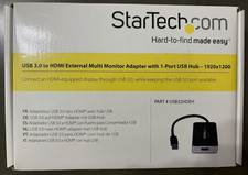 StarTech USB32HDEH USB 3.0 to HDMI Multi Monitor Adapter w/ USB Hub Open Box picture