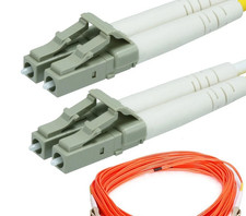 30 M(98 FT) Fiber Optic Cable LC/LC Type62.5/125 OM1 Multi Mode Duplex  lot of 5 picture