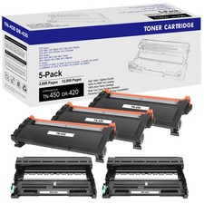 3x TN450 Toner + 2x DR420 Drum for Brother TN420 HL-2240 MFC-7360N MFC-7860DW picture