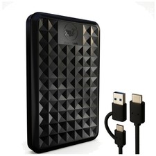 Facet 1TB External Hard Drive USB-C USB 3.1 Mac Laptop Black picture
