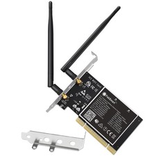 Wireless N Dual Band 600Mbps (2.4GHz 300Mbps or 5GHz 300Mbps) PCI WiFi Black picture