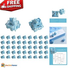 V3 Creamy Blue Mechanical Switches - 45 Pre Lubed, Dust & Water Resistant picture