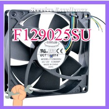 F129025SU 9.2cm DC12V 0.38A High Speed Cooling Fan Fast Shipping 92x92x25mm 4Pin picture