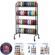 3D Printer Filament Storage Rack, 4 Tier Heavy Duty Storage Shelf, Rolling picture