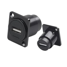Metal D Type Panel Mount RJ45 CAT6 USB 2.0/3.0 Type C HDMI Socket Module picture