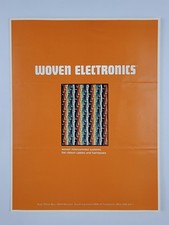 Original Vintage Woven Electronics Ribbon Cable Brochure Catalog Ad From 1973 picture