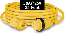 30A 125V Marine Shore Power Cordset, Yellow, 25 Ft, 199117 picture