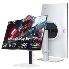 KTC 27'' 2K QHD 300Hz(Up to 320Hz)  HDR400 Fast IPS White Gaming Monitor H27E6 picture