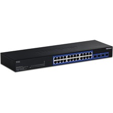 28-Port Gigabit Switch with 4 x 10G Ports, TEG-30262, 24 x Gigabit Ports, 4 picture
