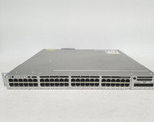 Cisco Catalyst WS-C3850-48U-S 48 Port-Switch With C3850-NM-4-10G Dual Pwr spply picture