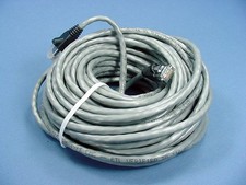 Leviton 5G455-50G Gray 50ft Ethernet Cable Cat5e Data Patch Cord Network Booted picture