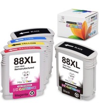 Miss Deer 88XL High Yield Compatible 5pc Ink Cartridge Replacement Set for HP picture