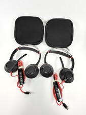 Plantronics Poly Blackwire C5220T Stereo USB-C Business Headset Lot of 2 picture