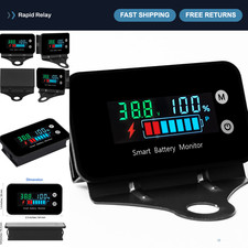IPX7 Waterproof Battery Monitor 7-100V with Bracket, Temperature & Buzzer Alarm picture