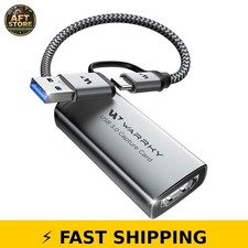 Warrky 2-in-1 USB 3.0 HDMI Video Capture Card, 4K Input 1080P Output picture