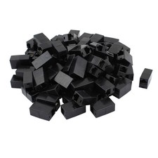 100 Pcs Black Plastic Shell 8P8C RJ45 Female Cat5 Network Cable Connector picture