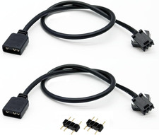 1-To-1 ARGB Extension Cable, 5V 3-Pin Female to JST SM 3Pin Female, 11.8 picture